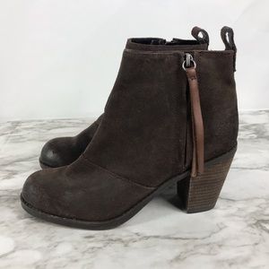 Dolce Vita Women’s Brown Smog Joust Ankle Booties